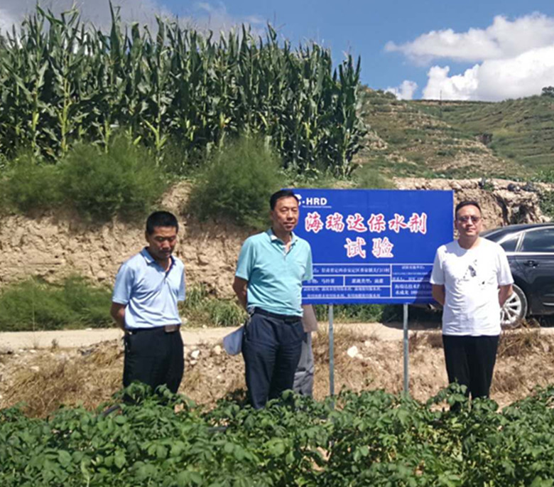 省耕管总站考察海瑞达保水剂定西试验基地