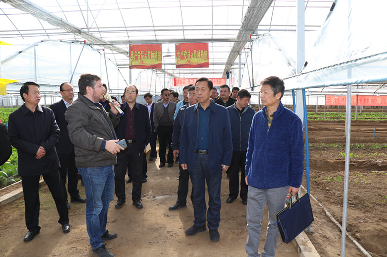 以色列专家现场会上介绍秦州区水肥一体化项目