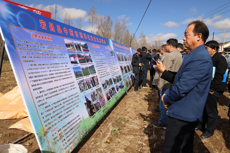全省中药材绿色标准化基地建设及机械化收获现场会在宕昌县召开