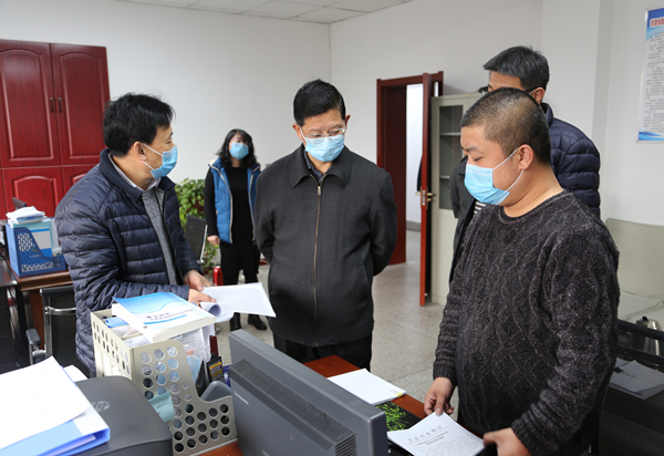 省水利厅党组书记朱建海检查疫情期间值班值守工作