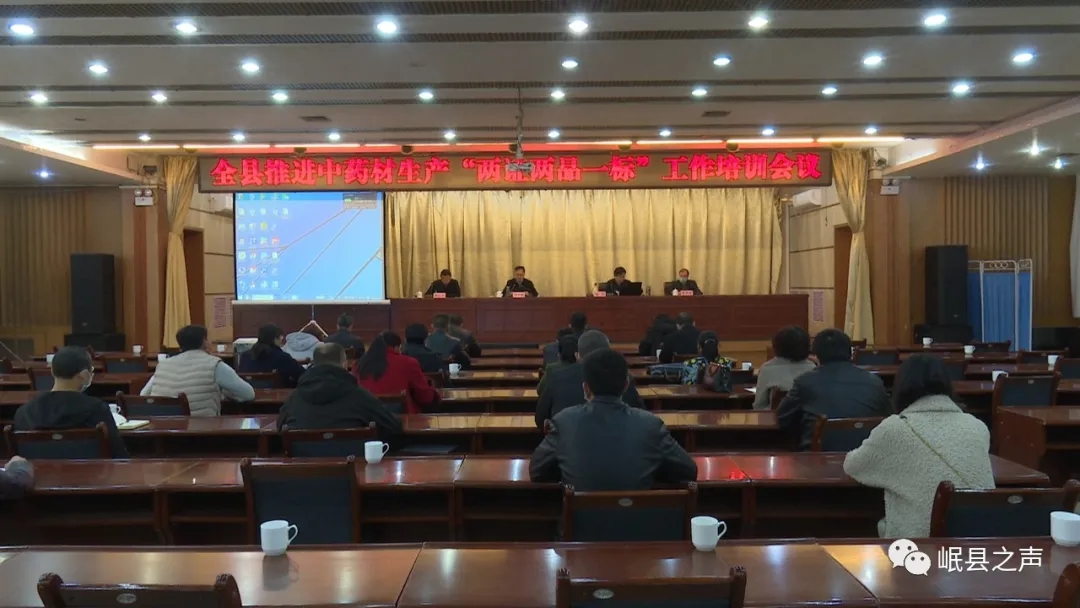 岷县对中药材生产“两证两品一标”工作进行集中培训