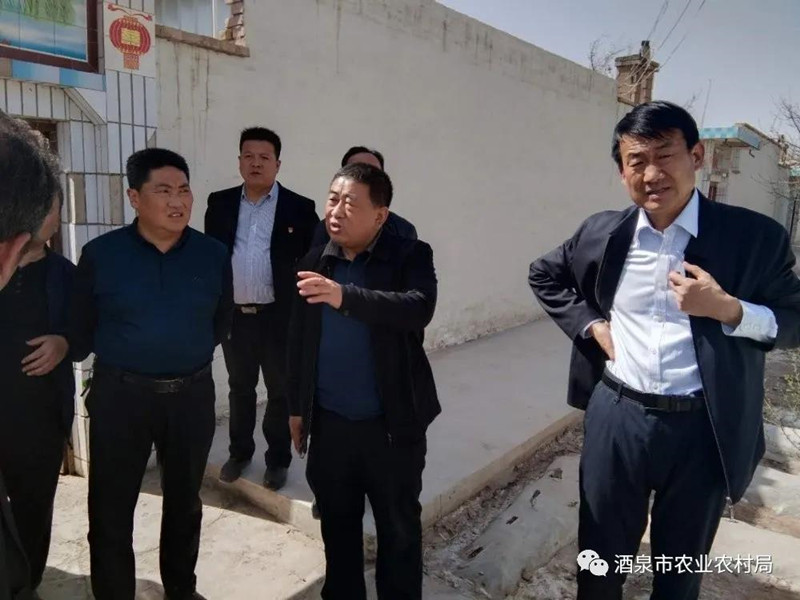 省农业农村厅调研组对酒泉市农村人居环境整治工作开展调研指导