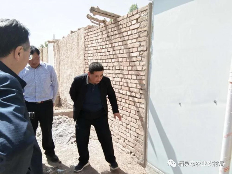 省农业农村厅调研组对酒泉市农村人居环境整治工作开展调研指导