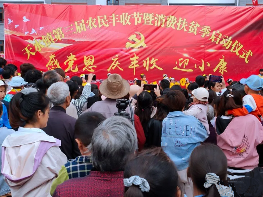 天水镇举行2020年“庆丰收 迎小康”农民丰收节暨消费扶贫活动