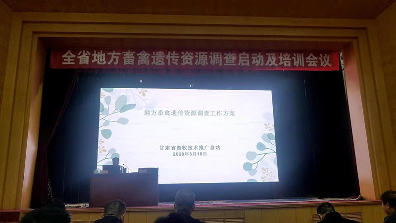 全省地方畜禽遗传资源调查启动会议在兰州召开