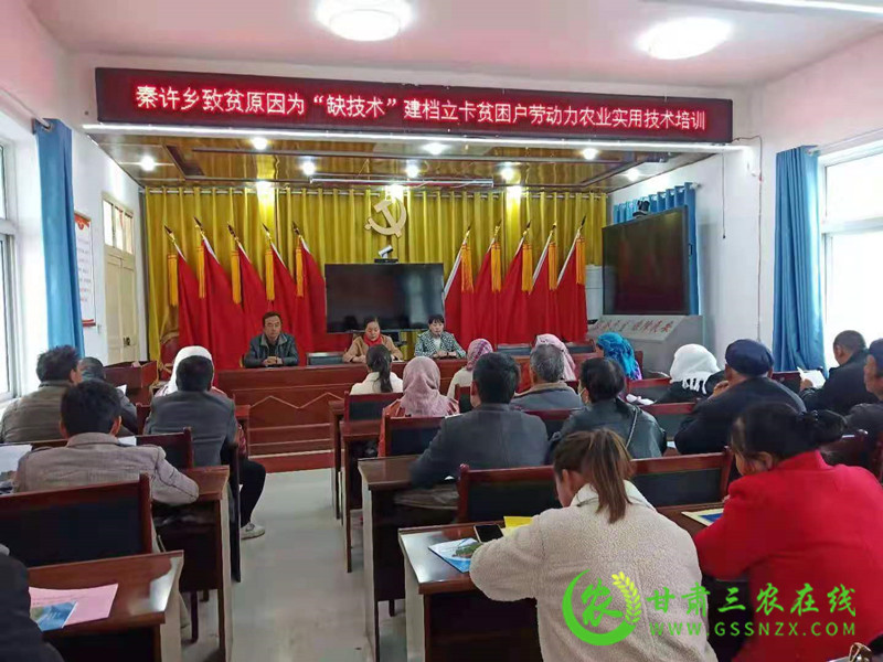 岷县农技中心开展党史学习教育农业实用技术培训活动