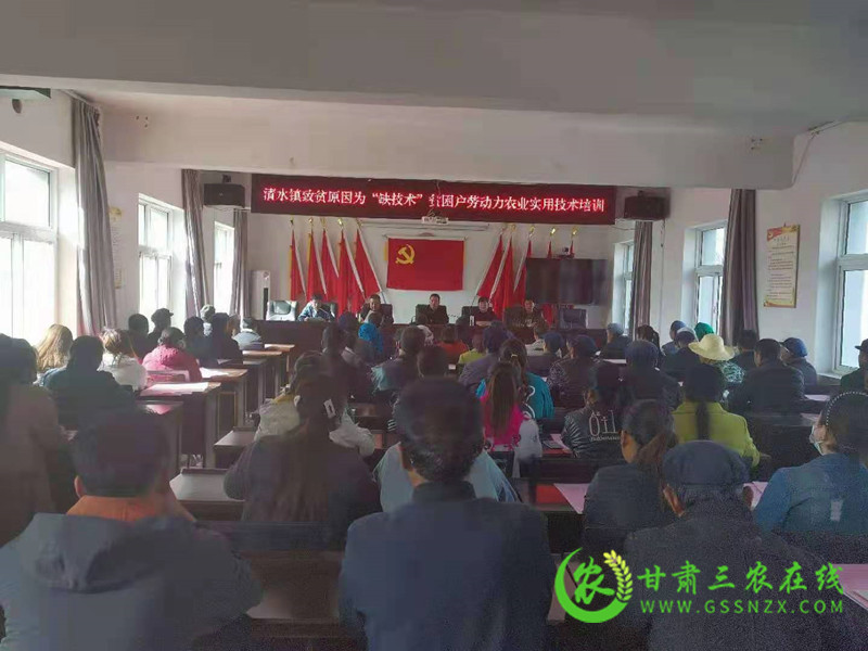 岷县农技中心开展党史学习教育农业实用技术培训活动