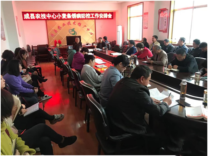 成县小麦重大病虫害防控工作全面展开
