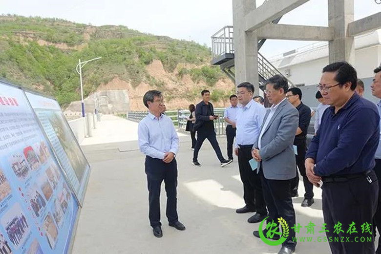 省水利厅党组书记、厅长朱建海调研平凉水利和平凉水投工作