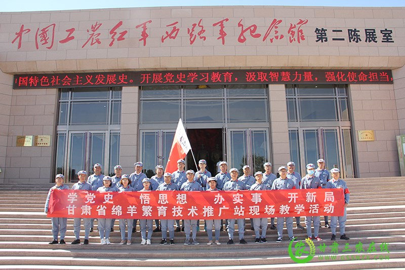 省绵羊繁育技术推广站开展“学党史、悟思想、办实事、开新局”现场教学活动