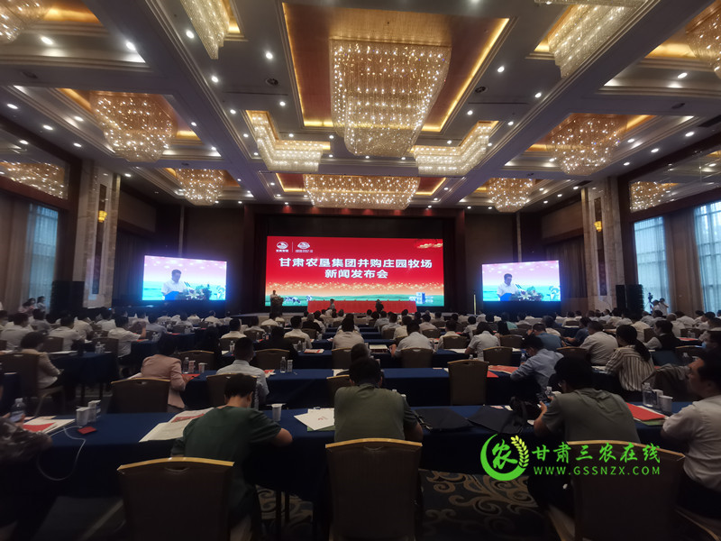 甘肃农垦集团并购庄园牧场举行新闻发布会