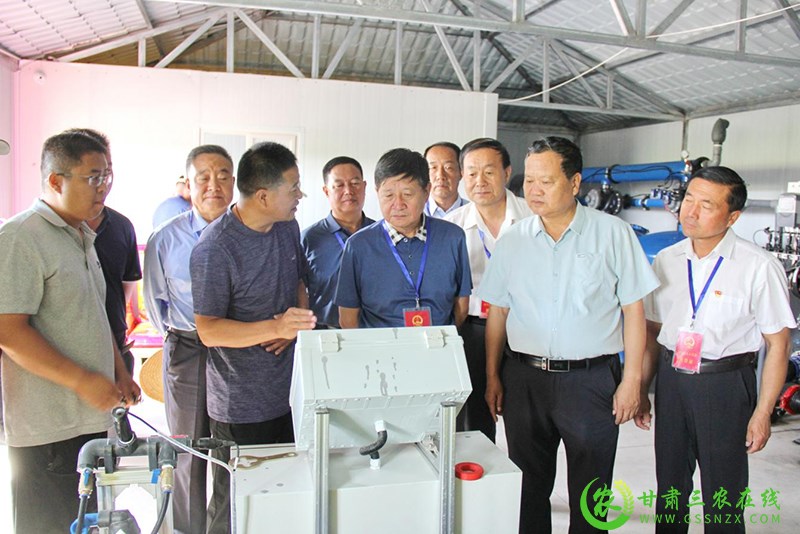 高台县组织部分市县人大代表视察全县农业农村重点工作