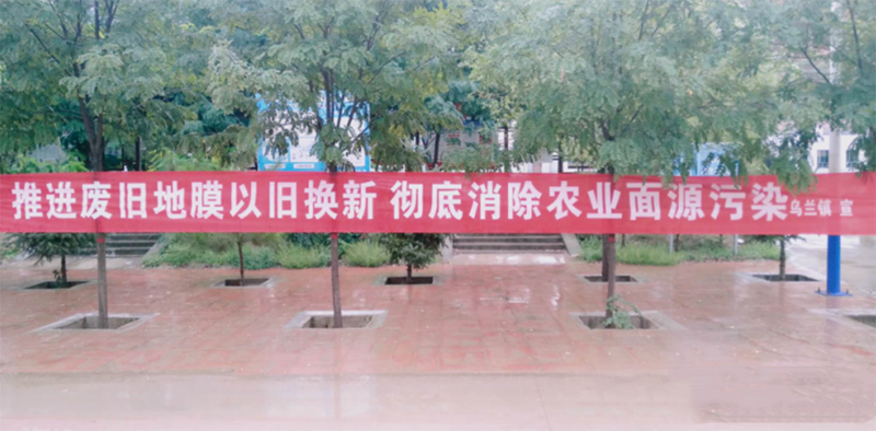 靖远烟洞砂西瓜丰收 不忘地膜回收利用宣传
