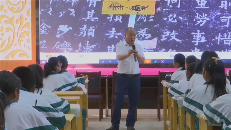 瓜州：书法传承进校园 翰墨飘香润心田