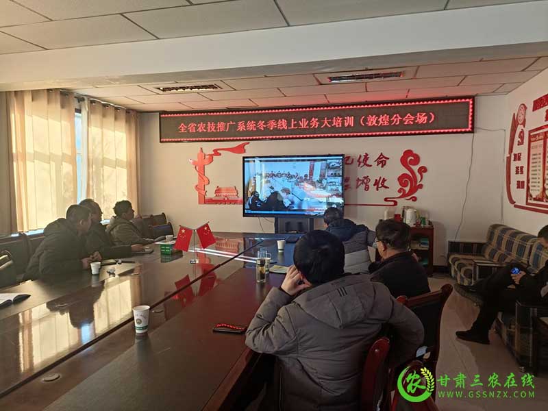 酒泉市组织参加全省农技推广系统冬季线上业务培训
