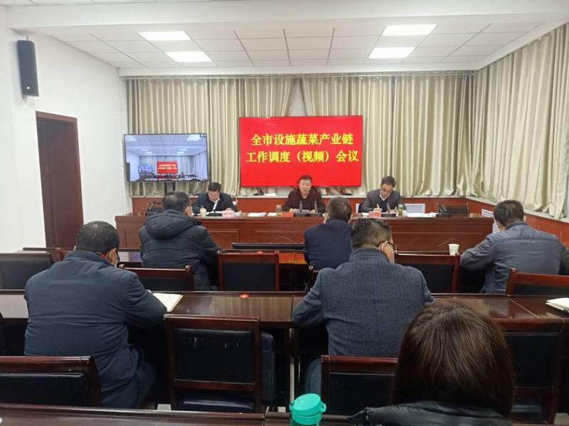 平凉市设施蔬菜产业链工作调度会议召开